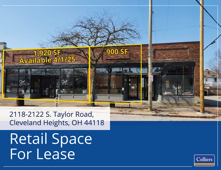 2114-2122 S Taylor Rd, Cleveland Heights, OH à louer - Photo de l’immeuble – Image 1 sur 24