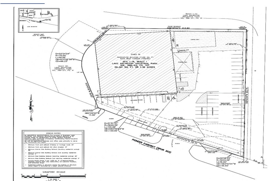 6005 W Pioneer Pky, Arlington, TX à vendre - Plan de site – Image 2 sur 4