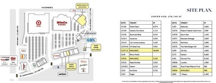 2213-2281 S El Camino Real -, Oceanside, CA à louer Plan de site– Image 1 sur 1
