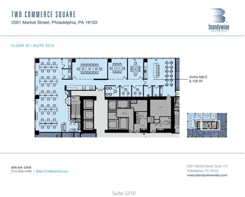 2001 Market St, Philadelphia, PA à louer Plan d’étage– Image 1 sur 1
