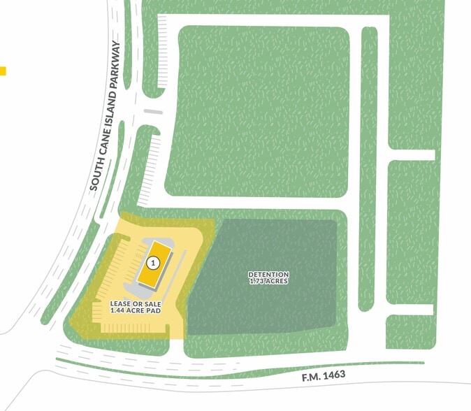 NEC of FM 1463 and S. Cane Island Pkwy, Katy, TX à vendre - Plan de site – Image 1 sur 1