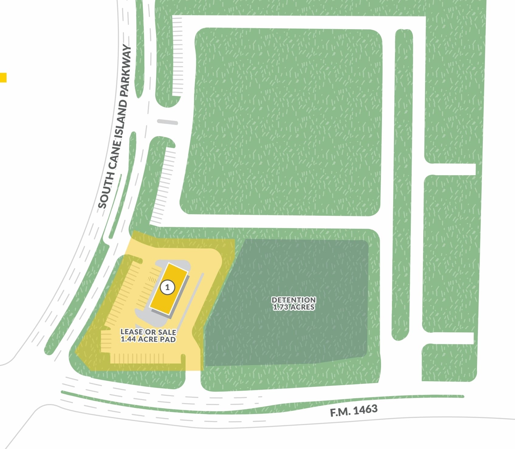 NEC of FM 1463 and S. Cane Island Pkwy, Katy, TX à vendre Plan de site– Image 1 sur 2