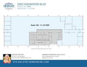 2920 Highwoods Blvd, Raleigh, NC à louer Plan d’étage– Image 1 sur 1