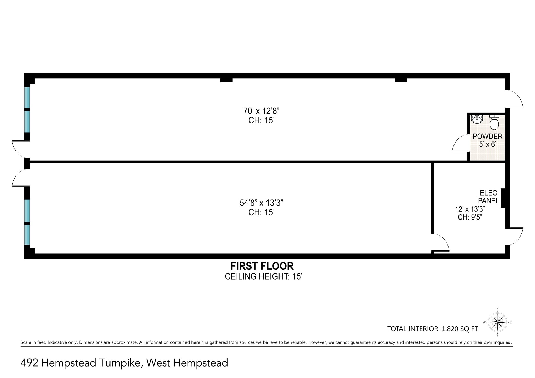 490-520 Hempstead Tpke, West Hempstead, NY à louer Plan de site– Image 1 sur 2