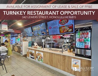 Plus de détails pour 342 Lewers St, Honolulu, HI - Local commercial à louer