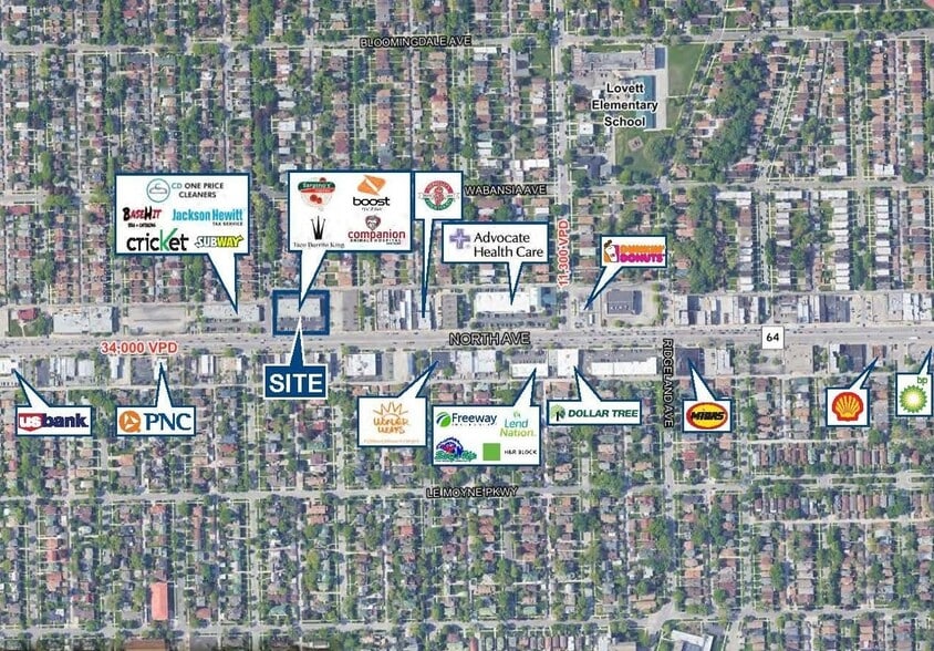 6516-6534 W North Ave, Chicago, IL à vendre - Neighborhood Photo – Image 2 sur 10