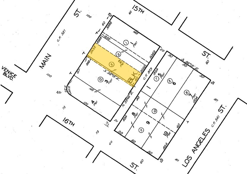 1504 S Main St, Los Angeles, CA à louer - Plan cadastral – Image 3 sur 5