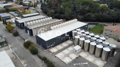 Piolenc - Vue aérienne vue de carte