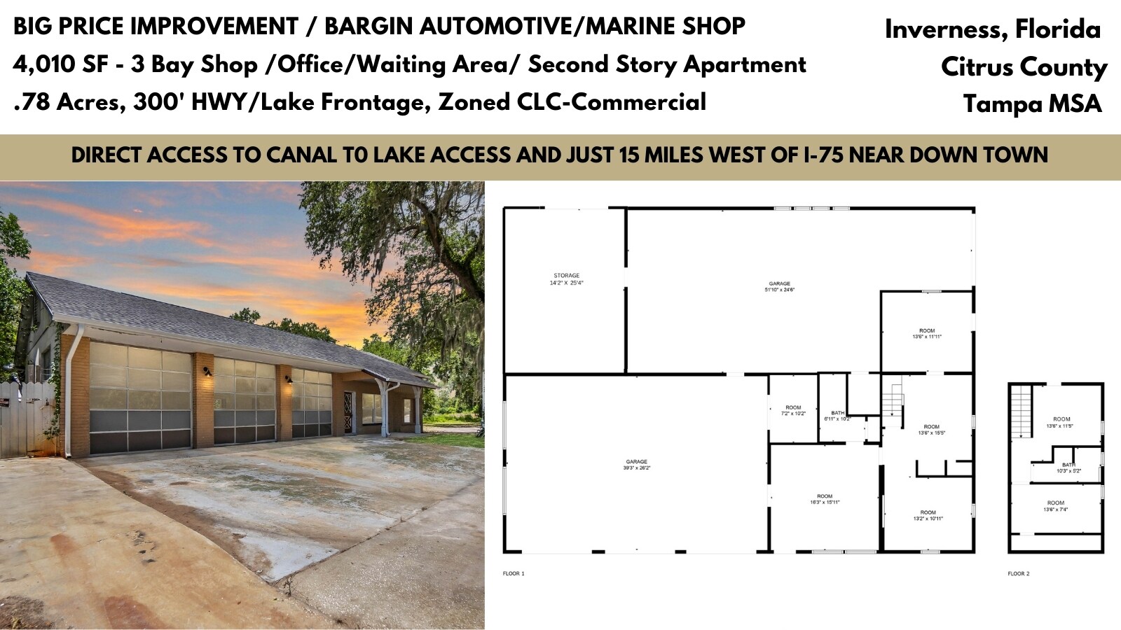 8929 E Gulf To Lake Hwy, Inverness, FL à vendre Photo principale– Image 1 sur 46