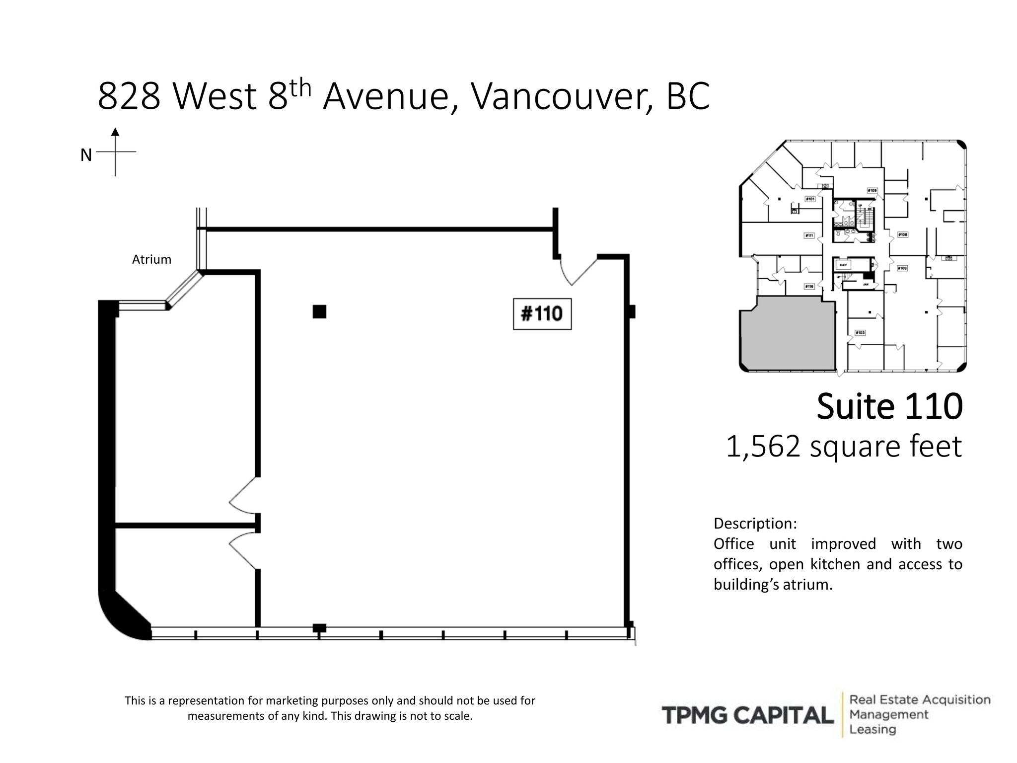828 W 8th Ave, Vancouver, BC à louer Plan de site– Image 1 sur 1