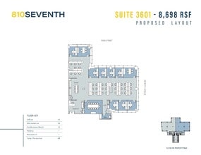 810 Seventh Ave, New York, NY à louer Plan d’étage– Image 2 sur 2