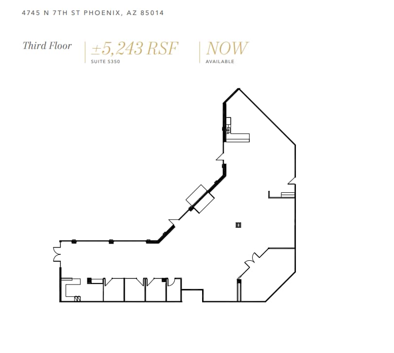 4745 N 7th St, Phoenix, AZ à louer Plan d’étage– Image 1 sur 1