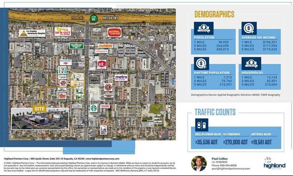 17617-17639 Bellflower Blvd, Bellflower, CA à louer - Photo de l’immeuble – Image 2 sur 4