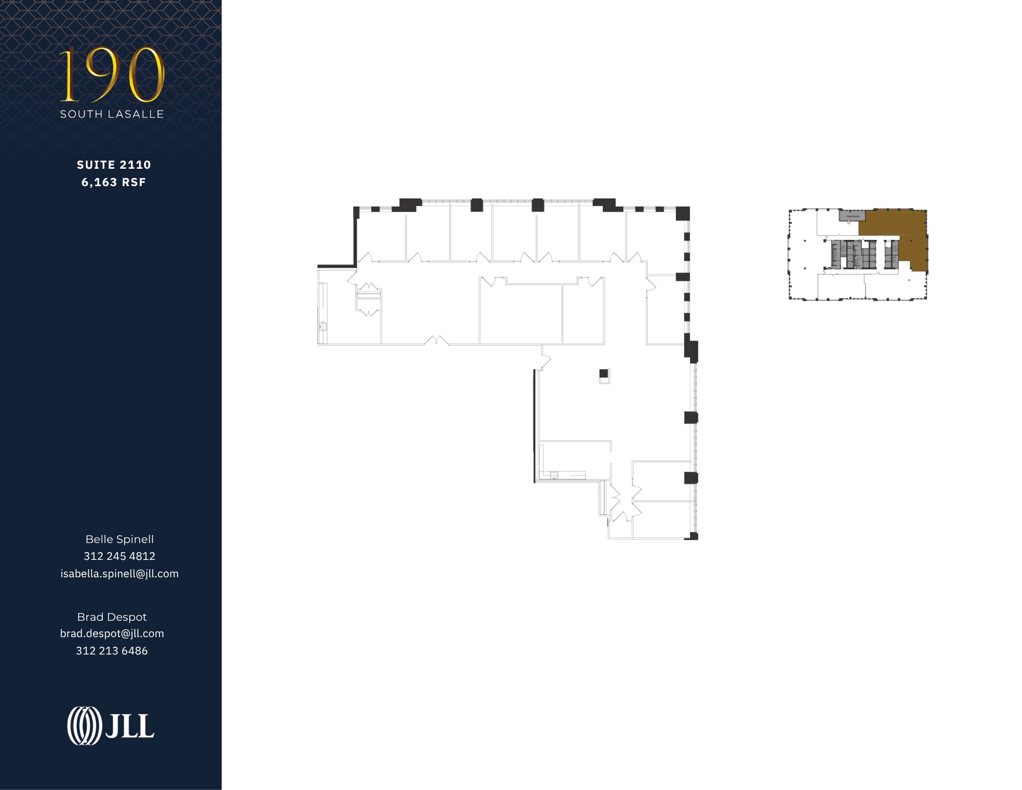 190 S La Salle St, Chicago, IL à louer Plan d’étage– Image 1 sur 1