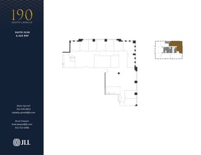 190 S La Salle St, Chicago, IL à louer Plan d’étage– Image 1 sur 1