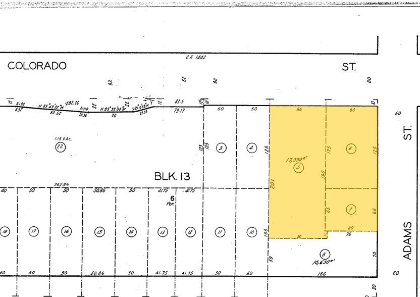 1012-1024 E Colorado St, Glendale, CA à louer - Plan cadastral – Image 2 sur 6