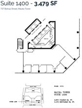733 Bishop St, Honolulu, HI à louer Plan d’étage– Image 1 sur 1