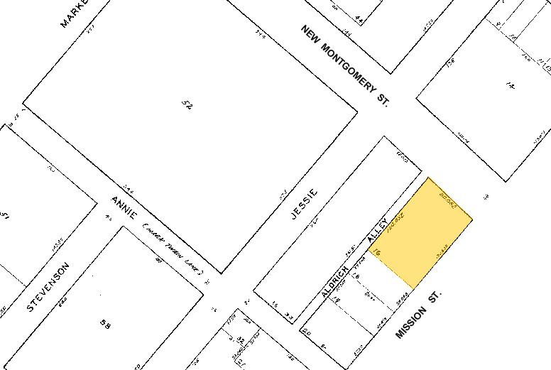90 New Montgomery St, San Francisco, CA à louer Plan cadastral– Image 1 sur 2