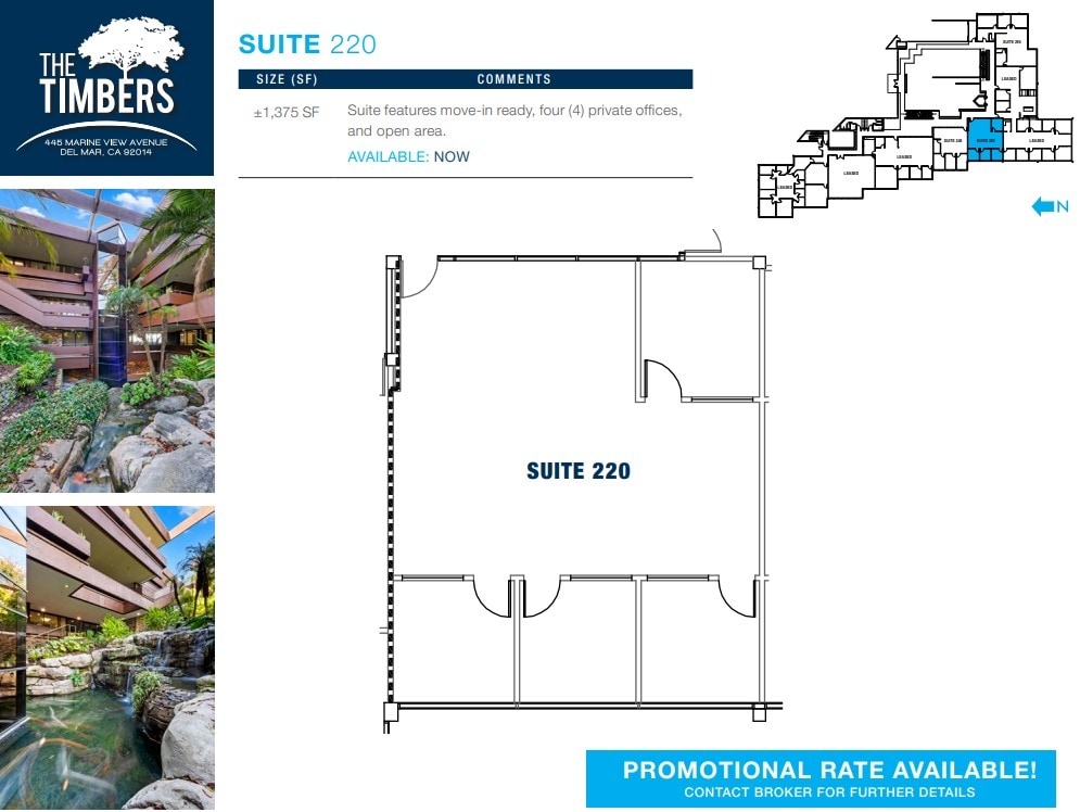 445 Marine View Ave, Del Mar, CA à louer Plan d’étage– Image 1 sur 1
