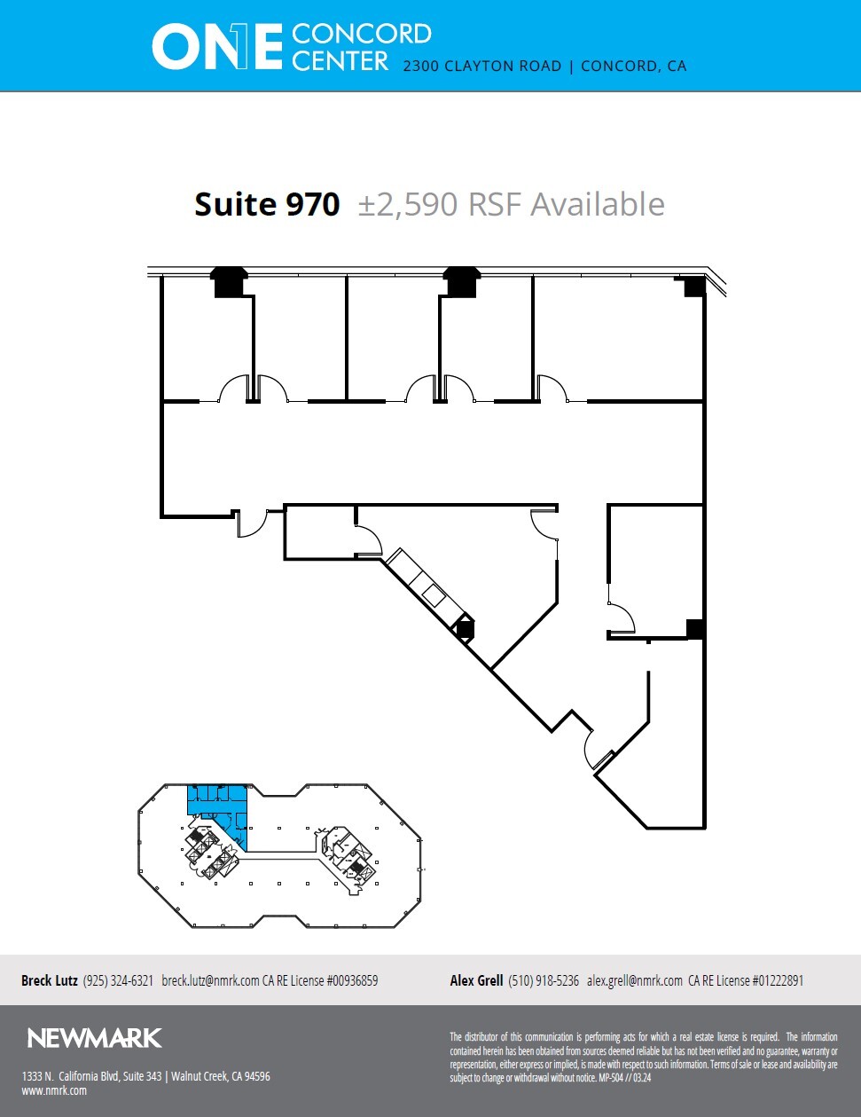 2300 Clayton Rd, Concord, CA à louer Plan d’étage– Image 1 sur 1