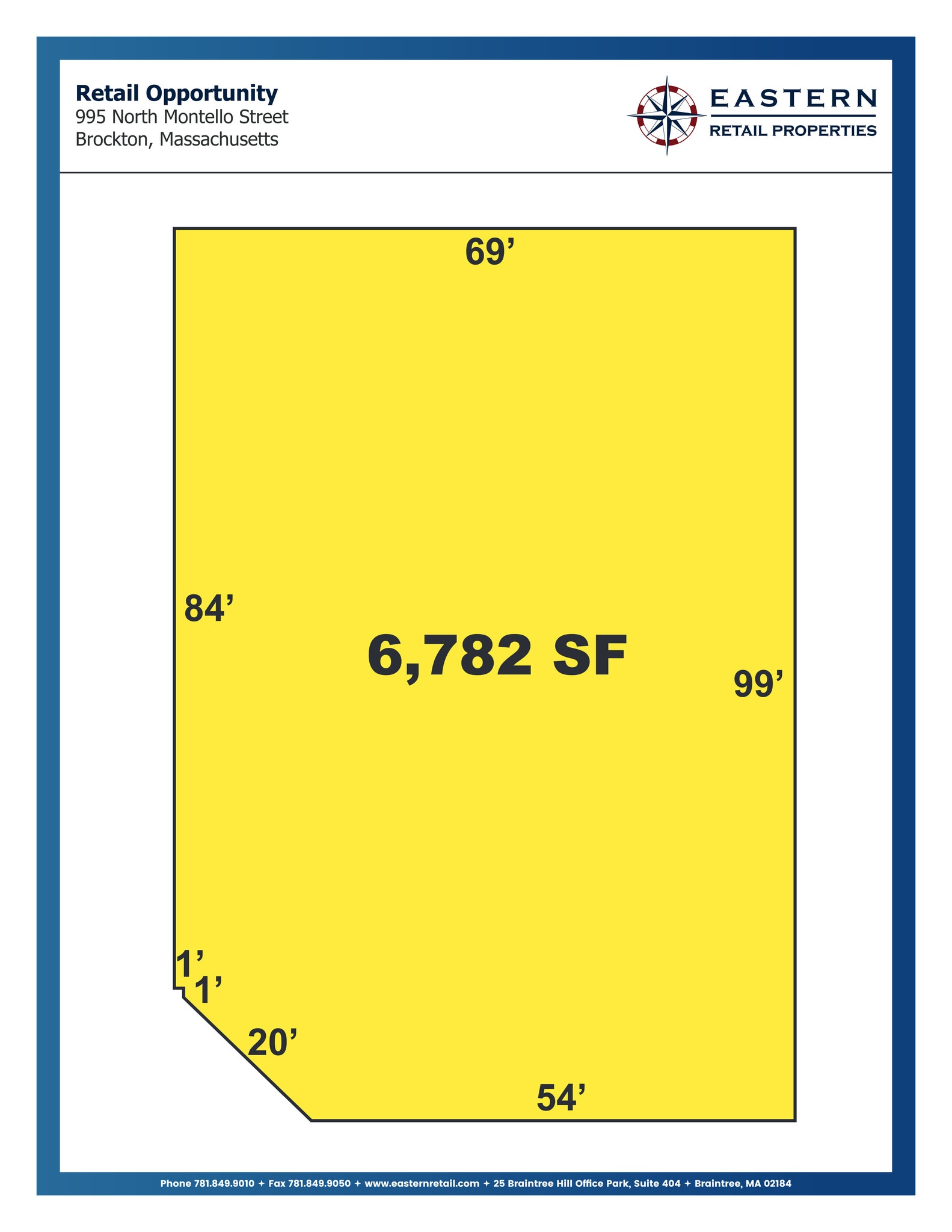 995 N Montello St, Brockton, MA à louer Plan de site– Image 1 sur 1
