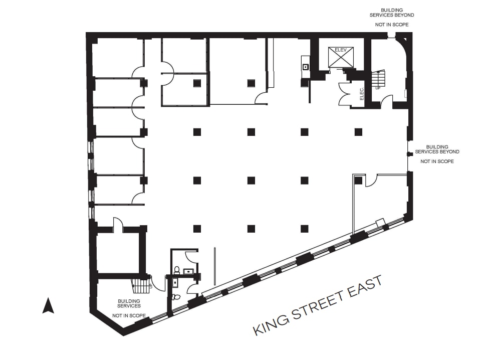 334-340 King St E, Toronto, ON à louer Plan d’étage– Image 1 sur 1