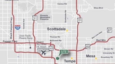 2850 S Roosevelt St, Tempe, AZ - VUE AÉRIENNE  vue de carte