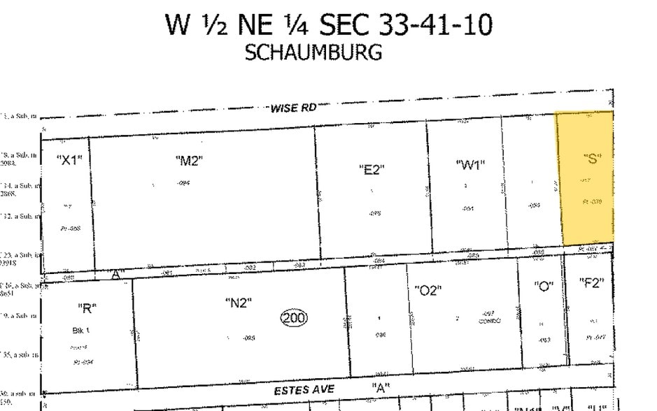 603-617 W Wise Rd, Schaumburg, IL à louer - Plan cadastral – Image 2 sur 23