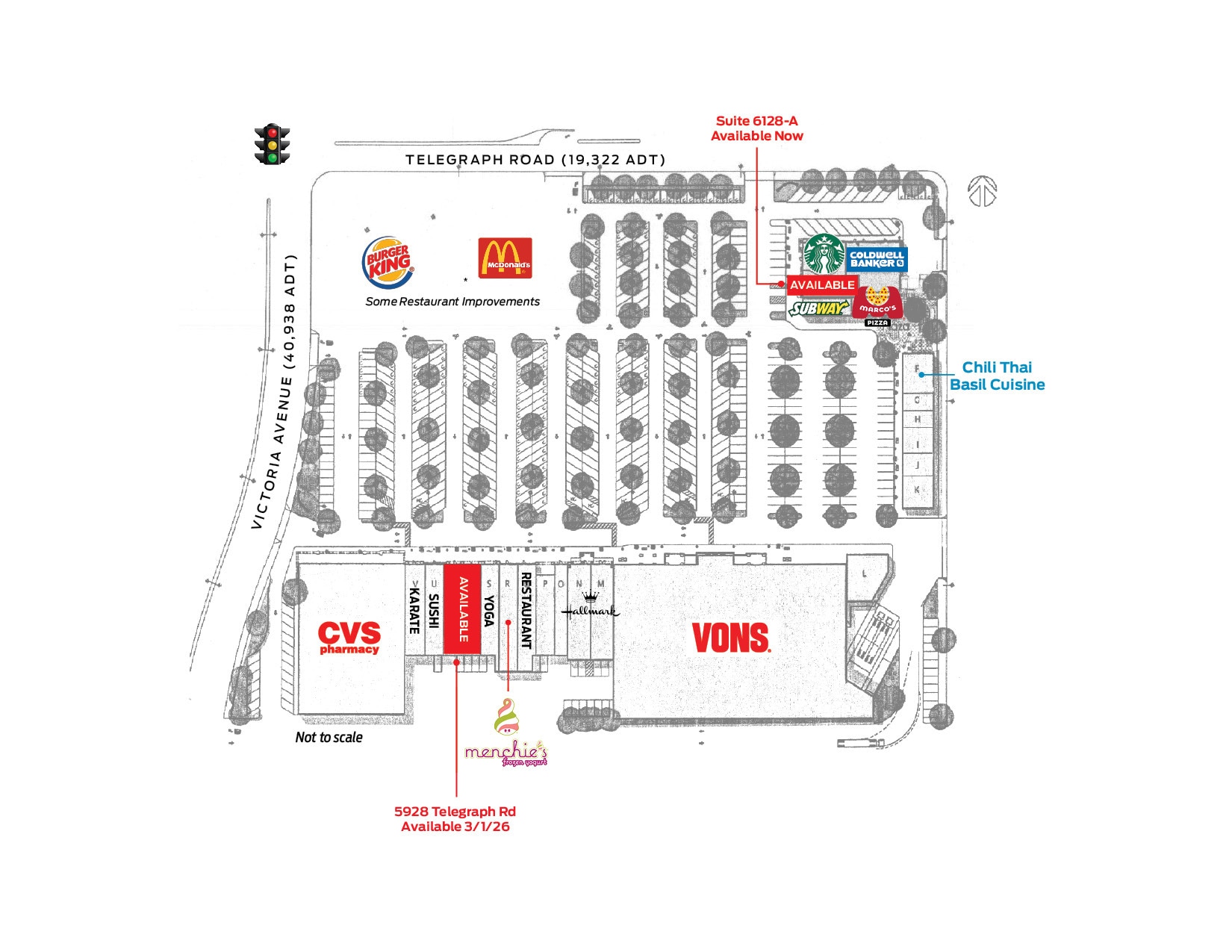 5900-6048 Telegraph Rd, Ventura, CA à louer Plan de site– Image 1 sur 7
