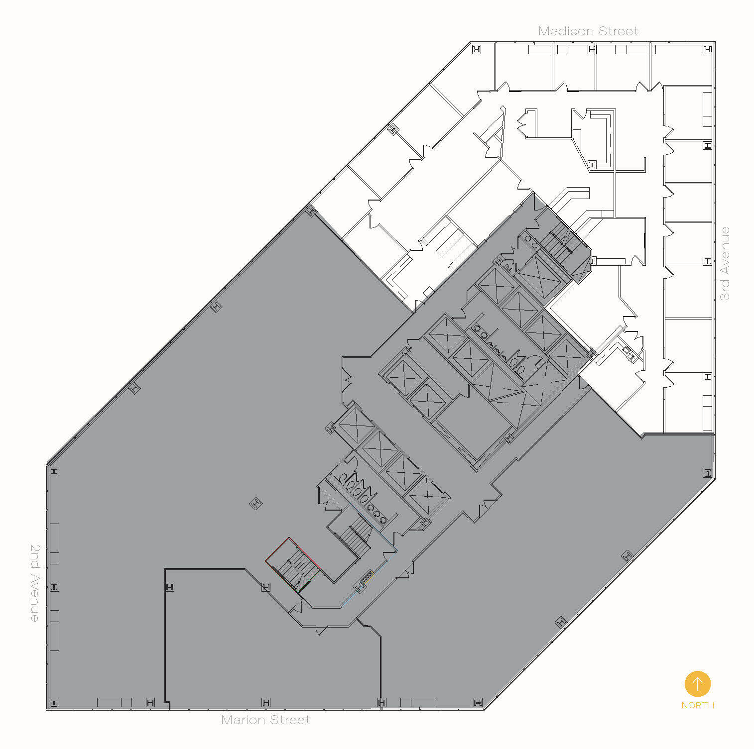 999 3rd Ave, Seattle, WA à louer Plan d’étage– Image 1 sur 1