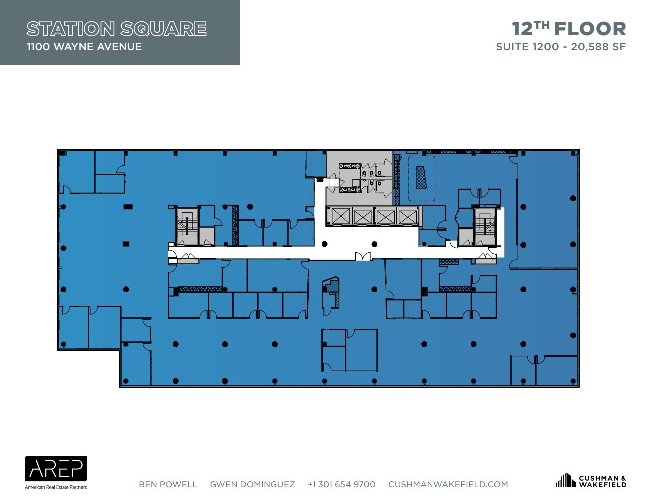 1100 Wayne Ave, Silver Spring, MD à louer Plan d’étage– Image 1 sur 1