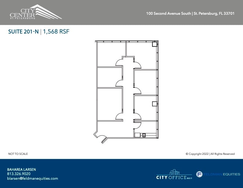 100 2nd Ave S, Saint Petersburg, FL à louer Plan d’étage– Image 1 sur 1