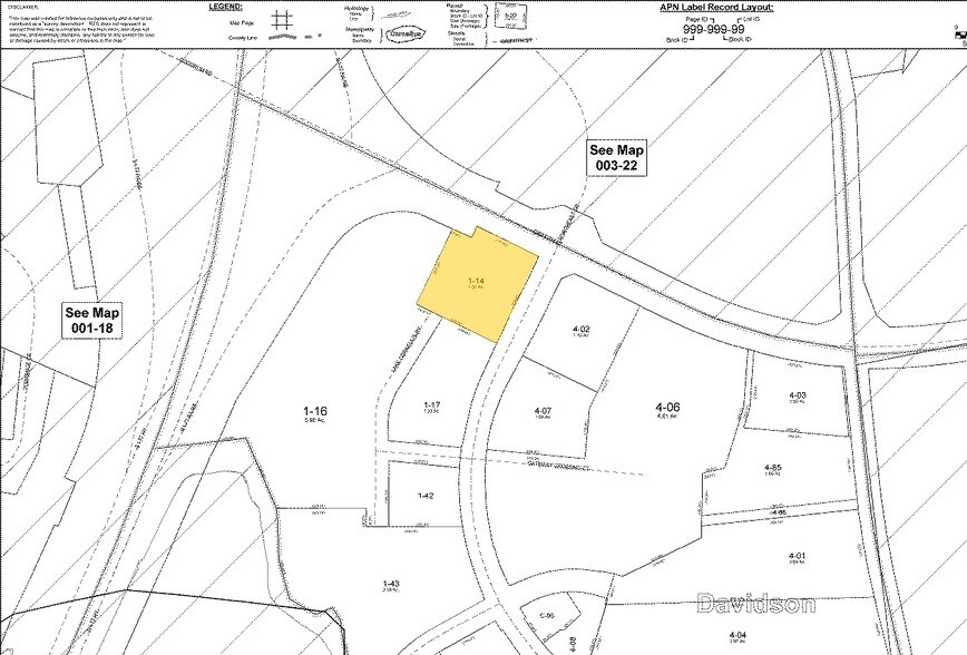 705 Griffith St, Davidson, NC à louer - Plan cadastral – Image 2 sur 12