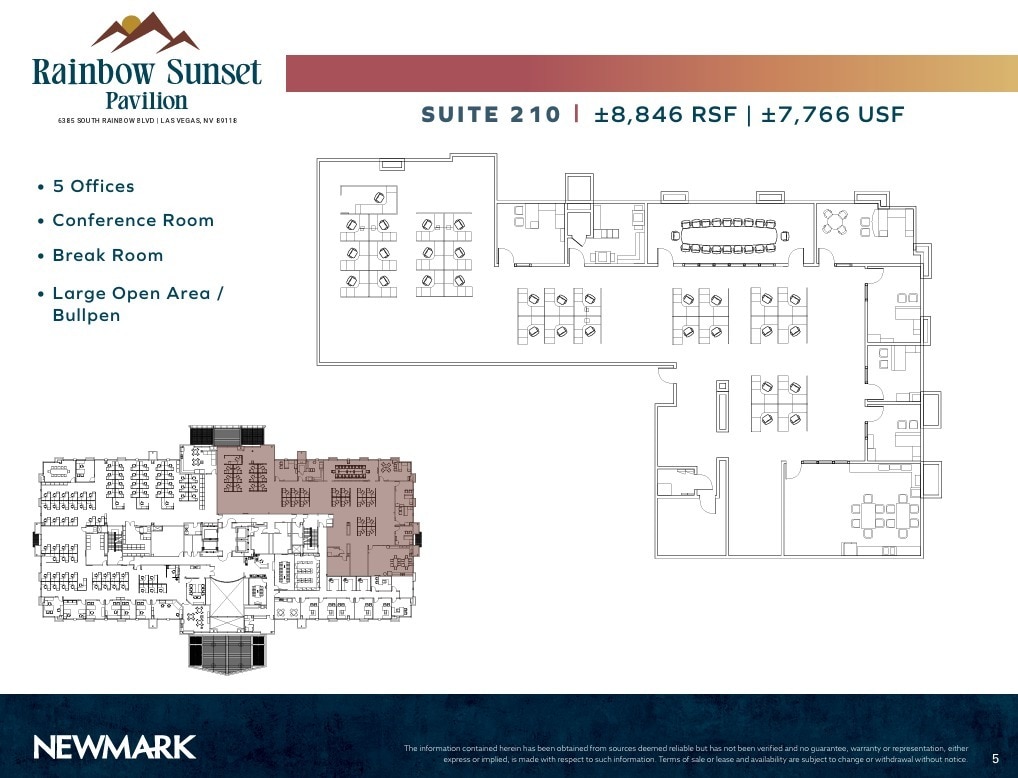 6385 S Rainbow Blvd, Las Vegas, NV à louer Plan d’étage– Image 1 sur 1