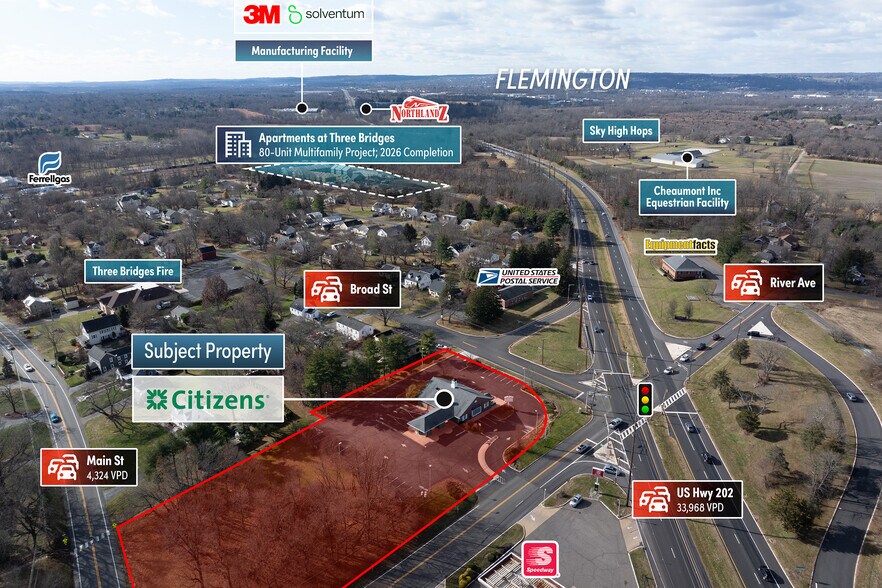 40 Broad st, Three Bridges, NJ à vendre - Photo de l’immeuble – Image 2 sur 4