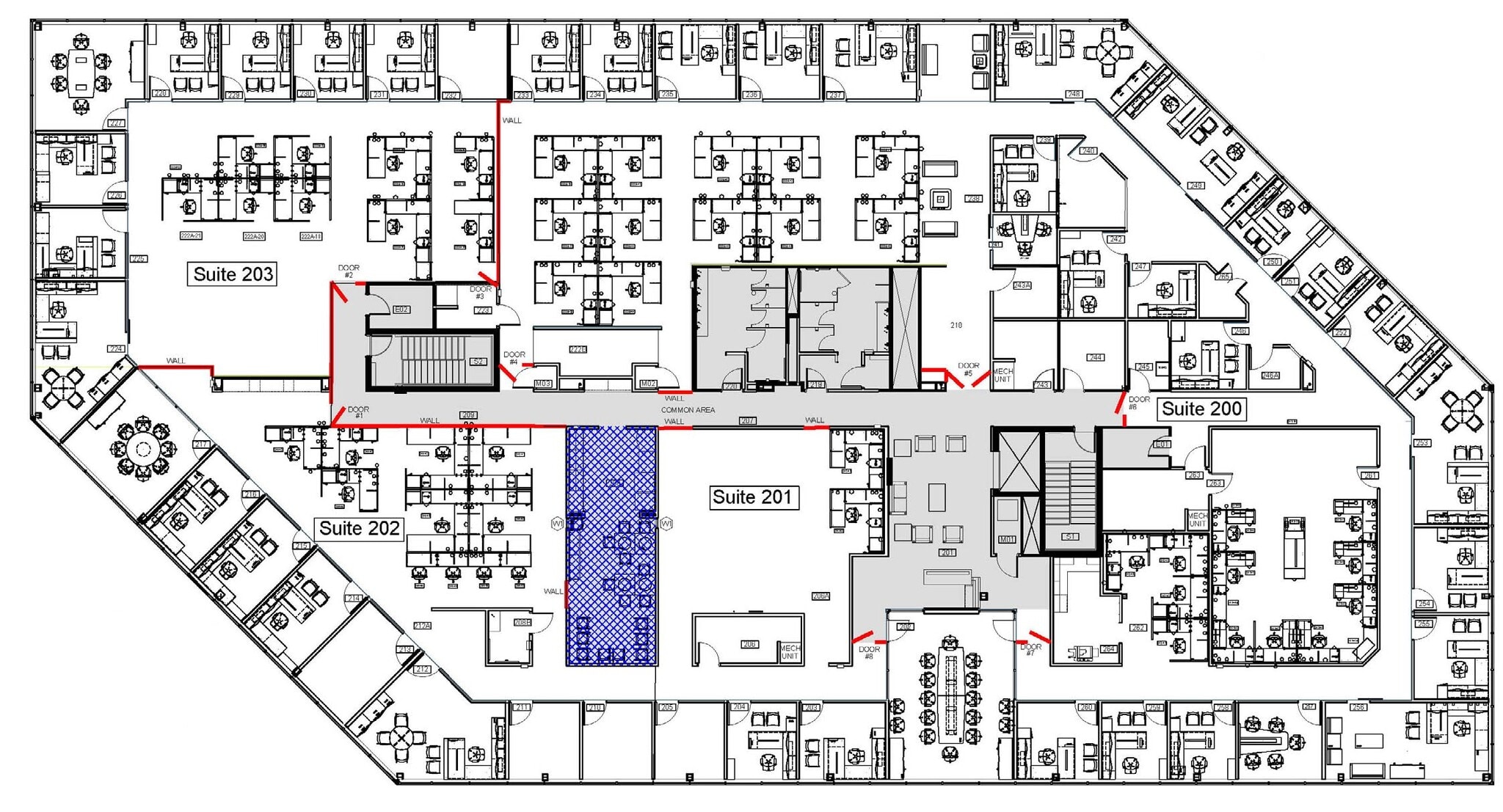 6100 Chevy Chase Dr, Laurel, MD à louer Plan d’étage– Image 1 sur 6