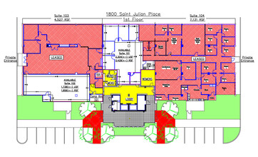 1800 Saint Julian Pl, Columbia, SC à louer Plan d’étage– Image 1 sur 1