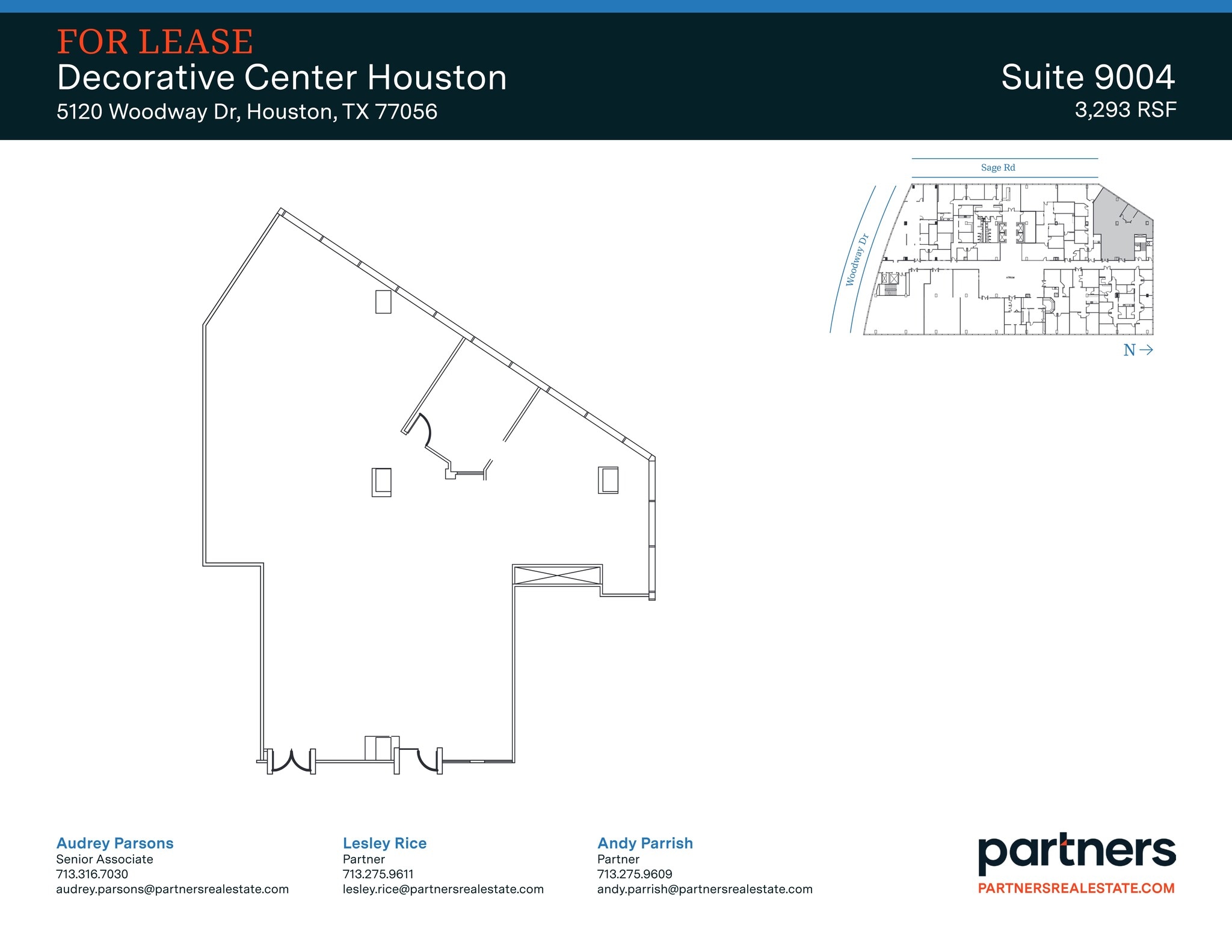 5120 Woodway Dr, Houston, TX à louer Plan de site– Image 1 sur 1