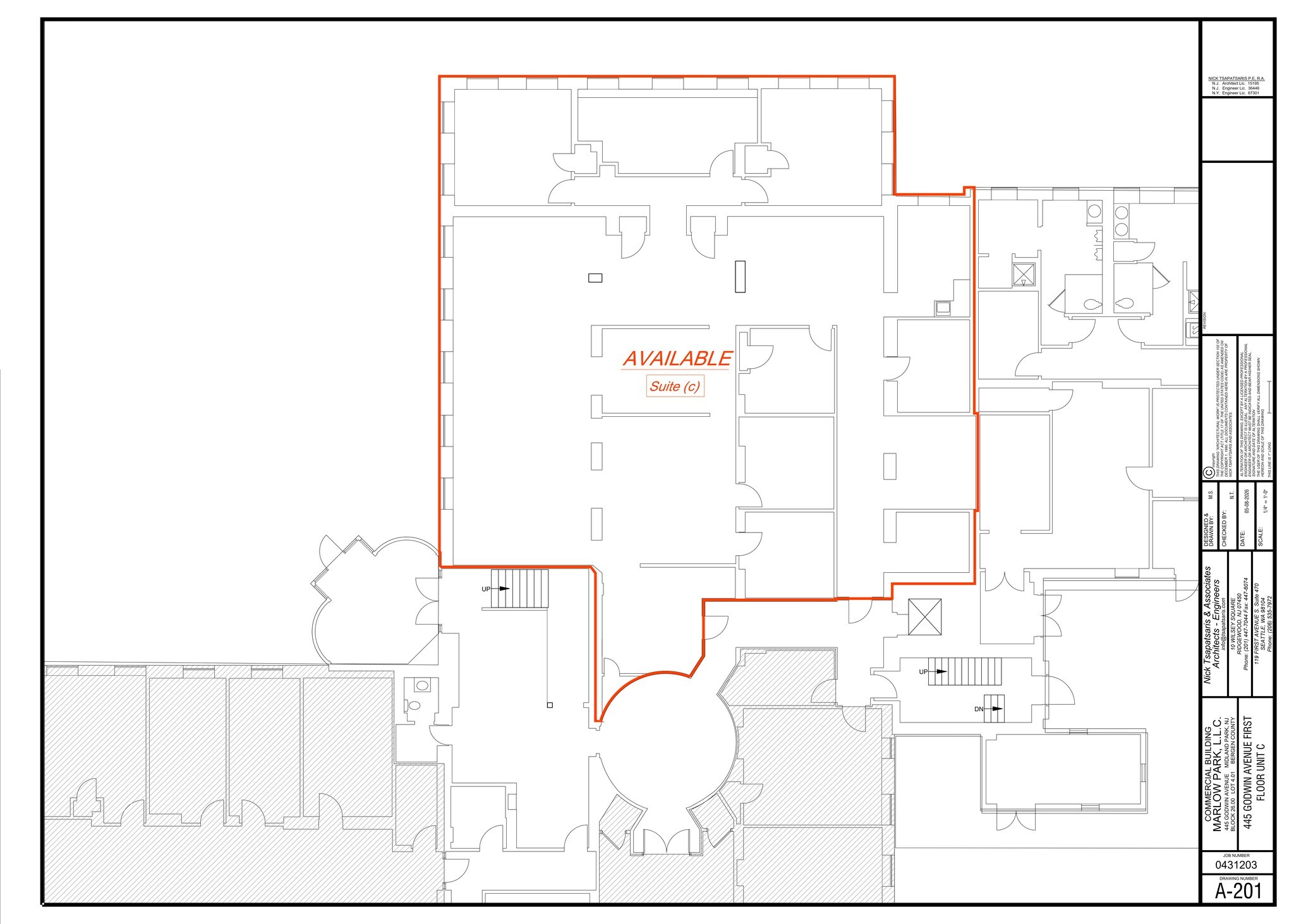 445 Godwin Ave, Midland Park, NJ à louer Plan de site– Image 1 sur 8