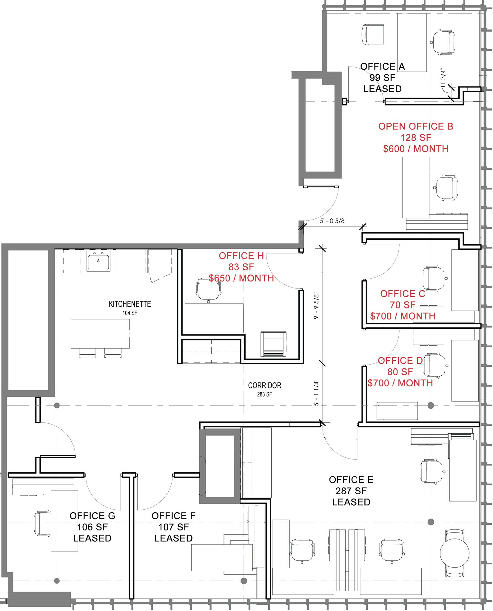 2106 E Main St, Bexley, OH à louer Plan d’étage– Image 1 sur 1