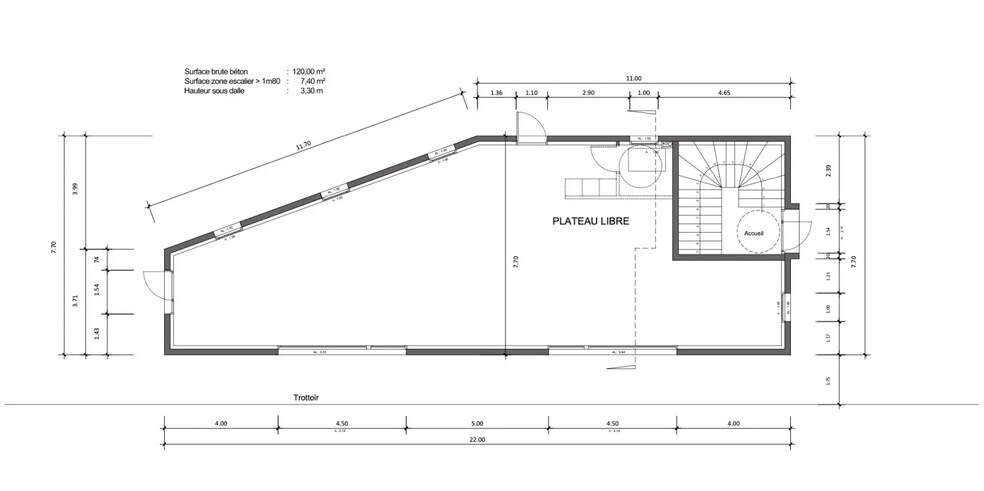 Bureau dans Évreux à vendre - Plan d’étage – Image 2 sur 2