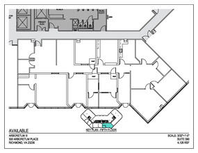 300 Arboretum Pl, Richmond, VA à louer Plan d’étage– Image 1 sur 2