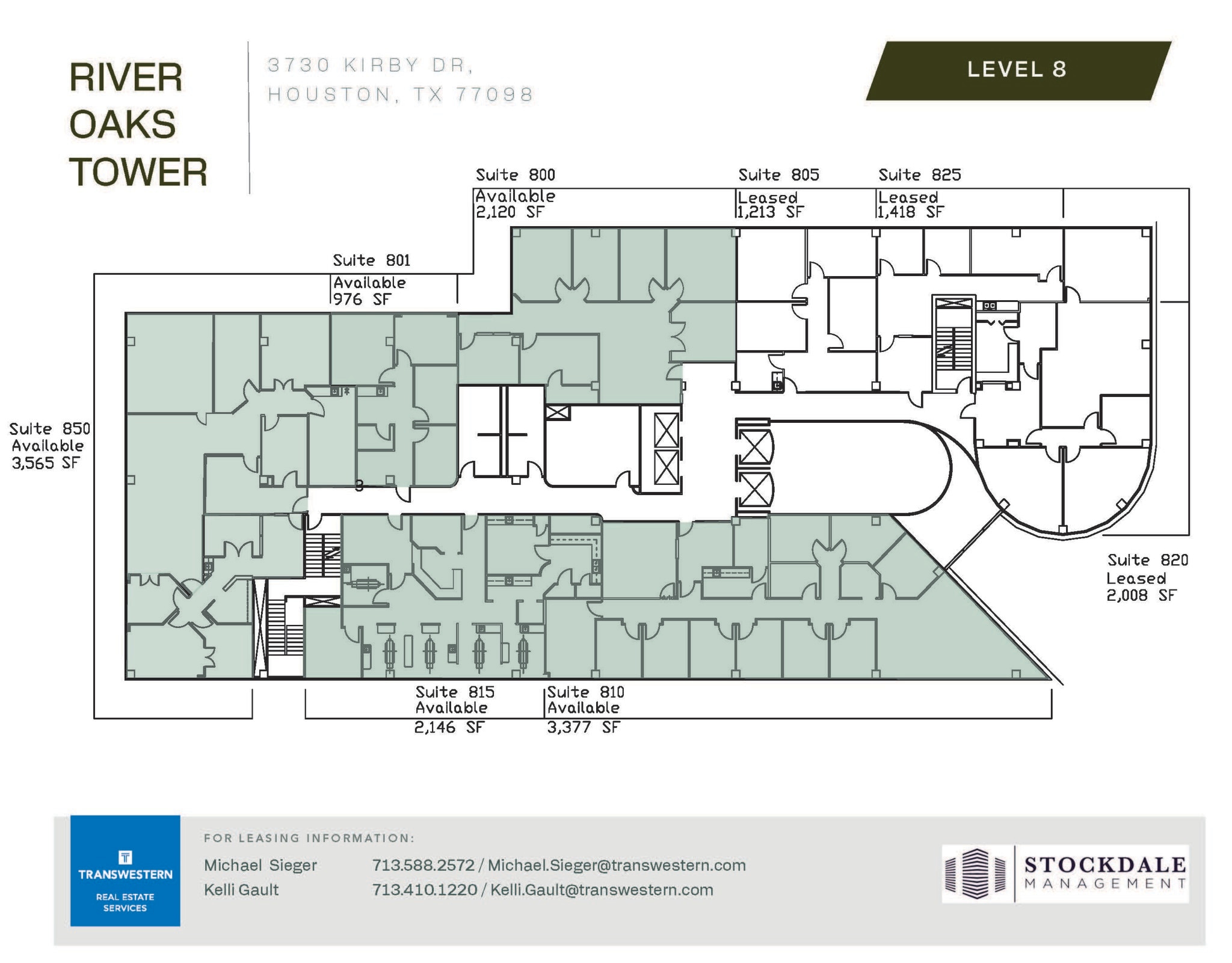 3730 Kirby Dr, Houston, TX à louer Plan d’étage– Image 1 sur 2