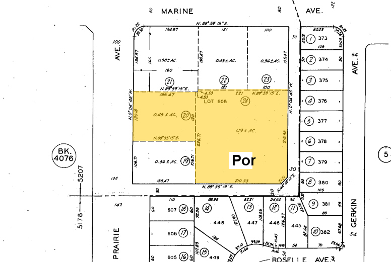 15130-15190 Prairie Ave, Lawndale, CA à louer - Plan cadastral – Image 2 sur 4