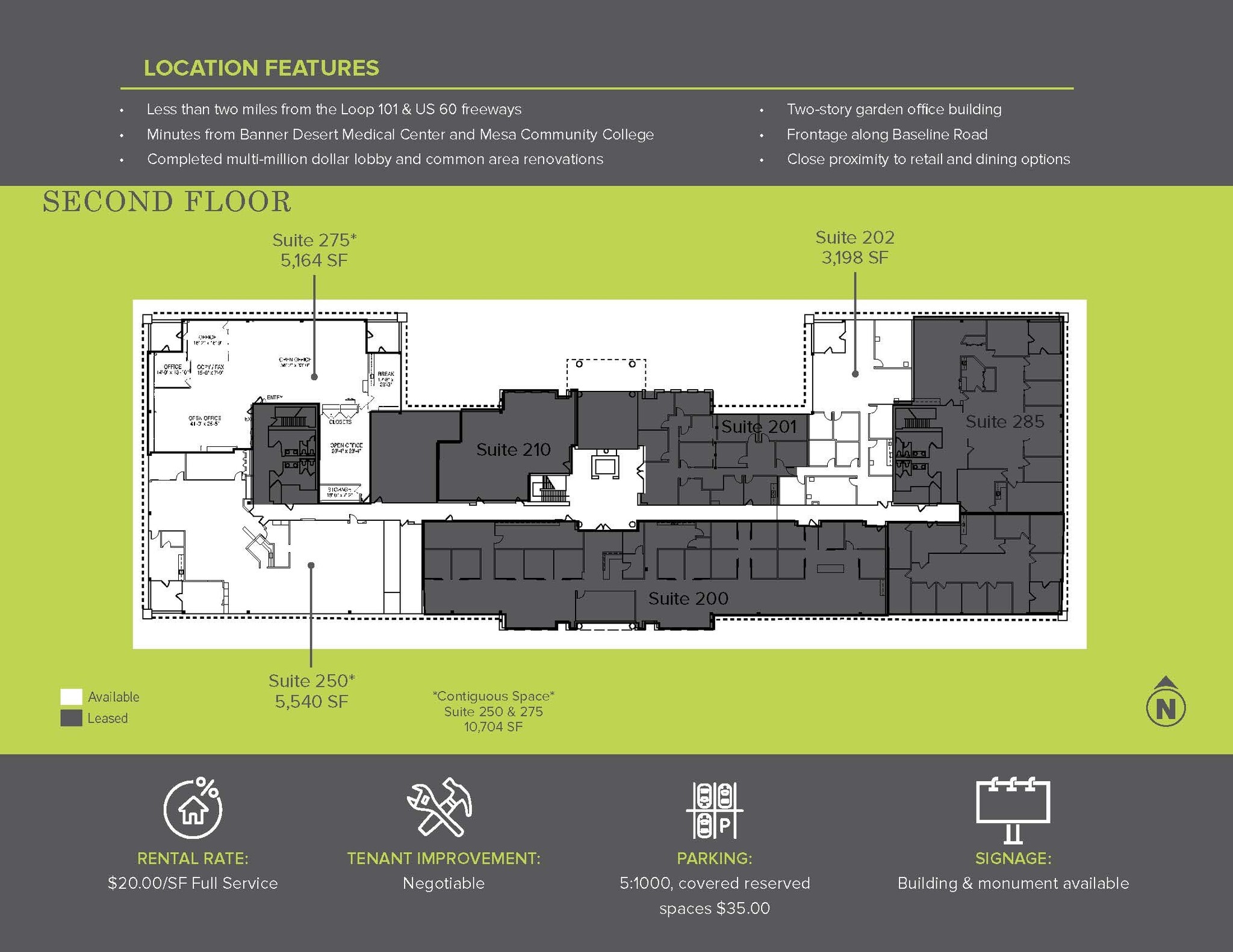 1855 W Baseline Rd, Mesa, AZ à louer Plan d’étage– Image 1 sur 1