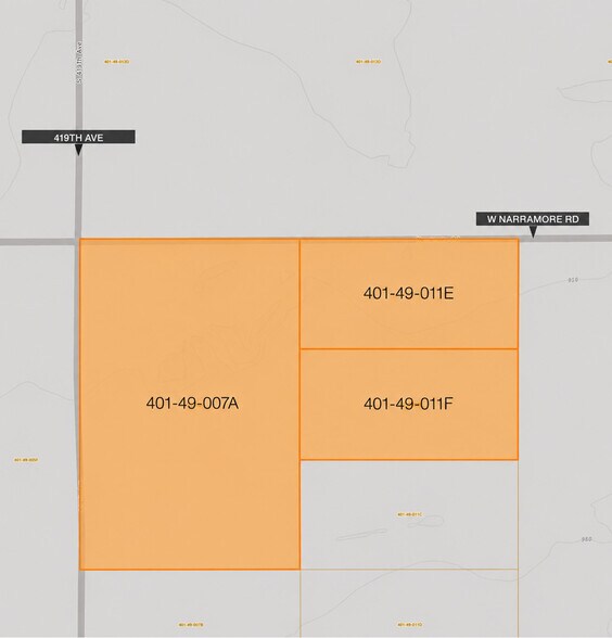 SEC Narramore Rd & 419th Ave, Buckeye, AZ à vendre - Plan cadastral – Image 2 sur 2
