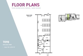 7090 Miratech Dr, San Diego, CA à louer Plan d’étage– Image 1 sur 1