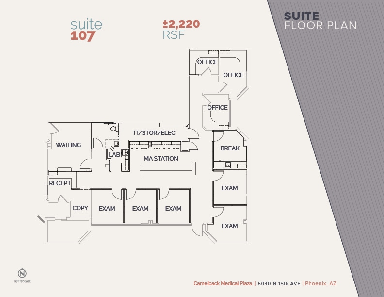 5040 N 15th Ave, Phoenix, AZ à louer Plan d’étage– Image 1 sur 1