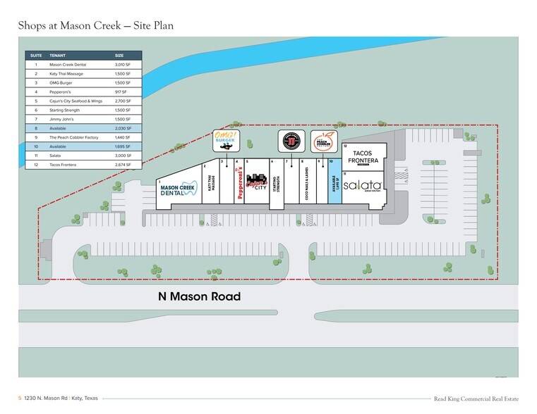 1230 N Mason Rd, Katy, TX à louer - Plan de site – Image 2 sur 2