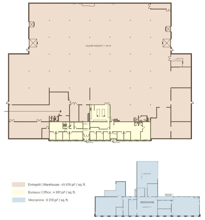 2300 Rue Cohen, Montréal, QC à louer Plan d’étage– Image 1 sur 1